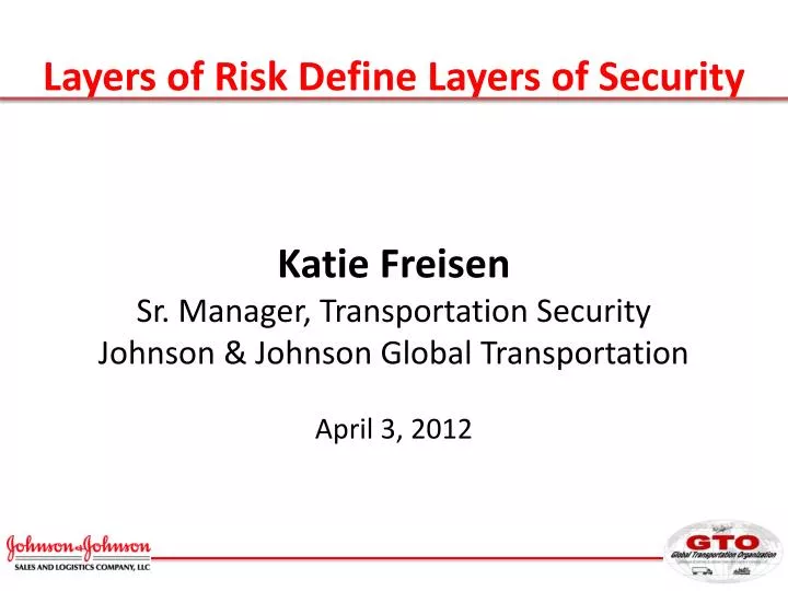 layers of risk define layers of security