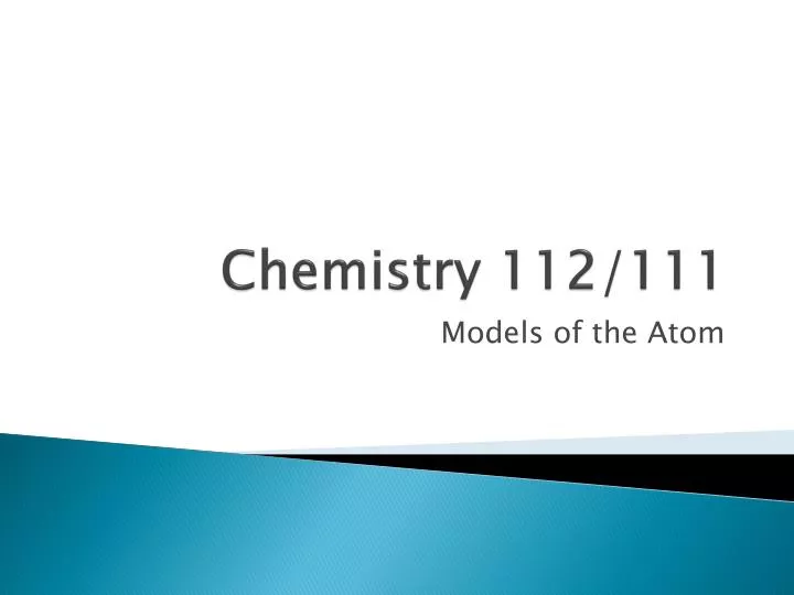 chemistry 112 111