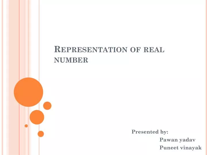 representation of real number