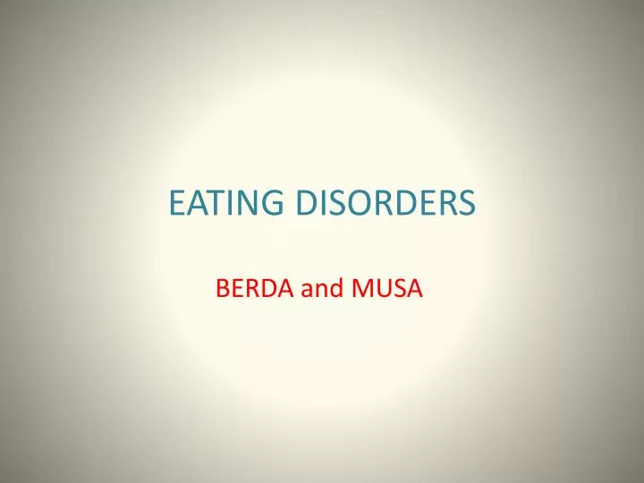 eating disorders