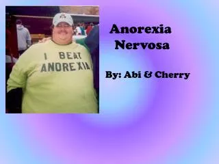 Anorexia Nervosa