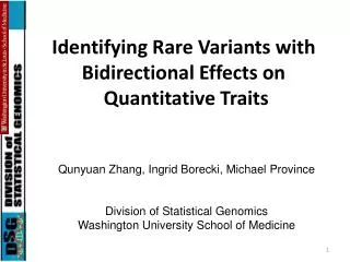 Identifying Rare Variants with Bidirectional Effects on Quantitative Traits