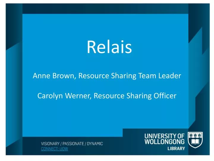 relais anne brown resource sharing team leader carolyn werner resource sharing officer