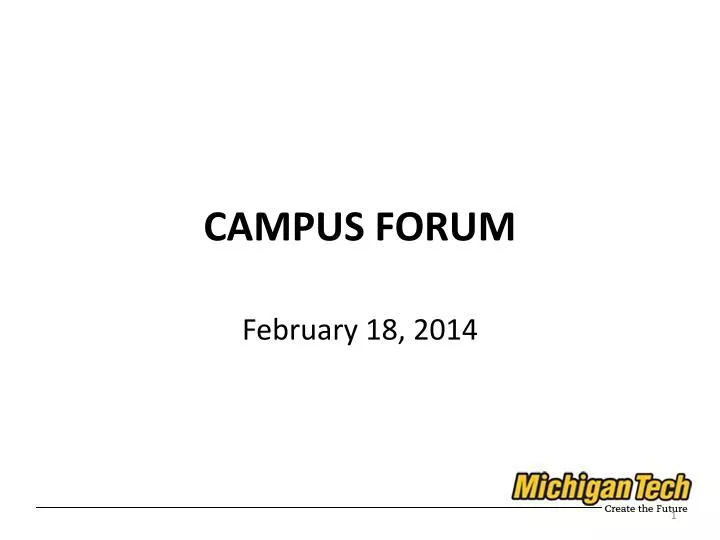 campus forum