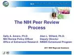 The NIH Peer Review Process - slide 1