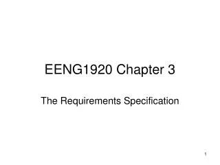 EENG1920 Chapter 3