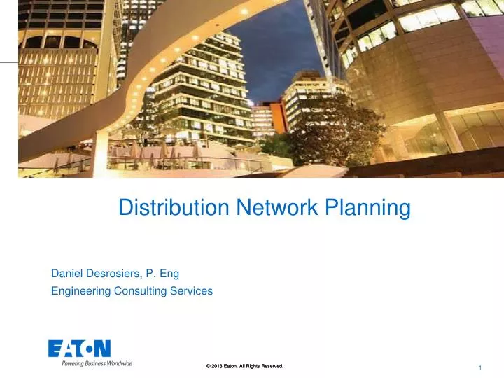 distribution network planning