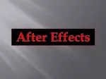After Effects - slide 1