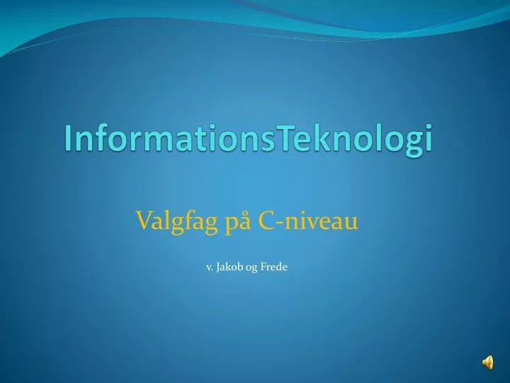 informationsteknologi