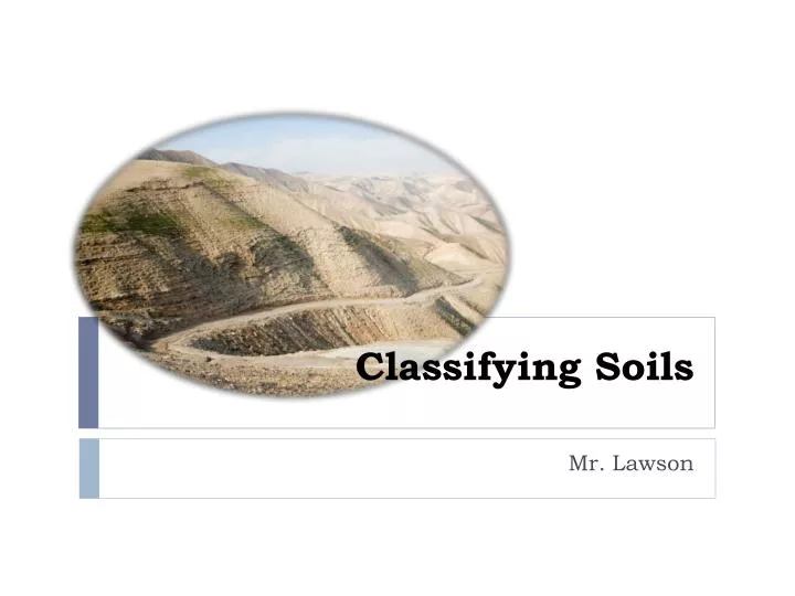 classifying soils