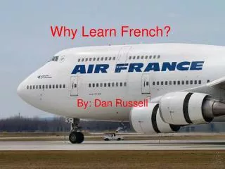 Why Learn French?