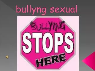 bullyng sexual