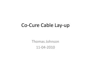 Co-Cure Cable Lay-up