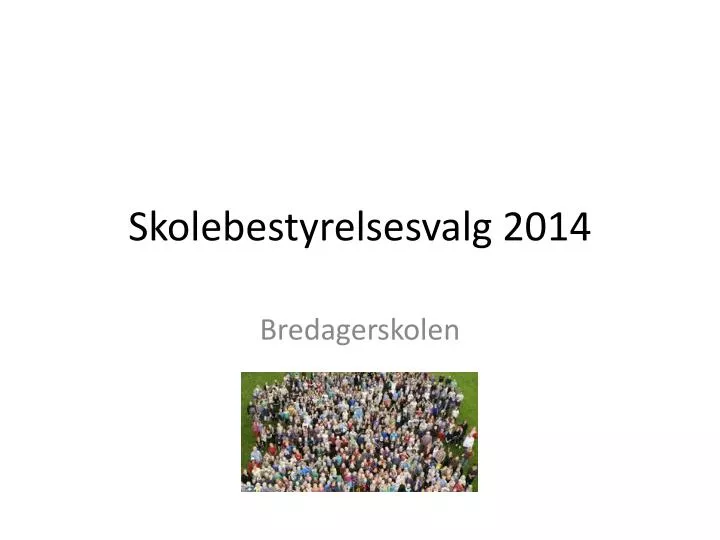 skolebestyrelsesvalg 2014