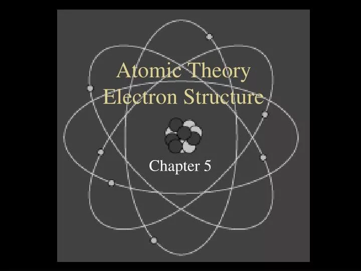 atomic theory electron structure