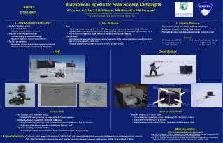Autonomous Rovers for Polar Science Campaigns