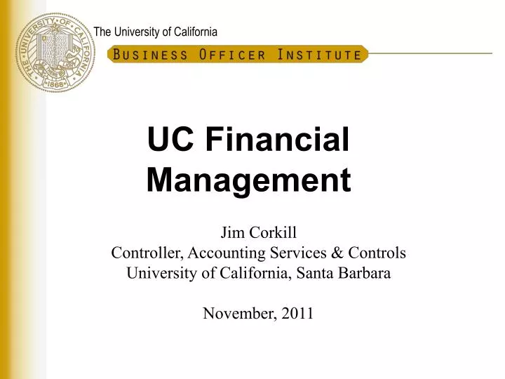 uc financial management