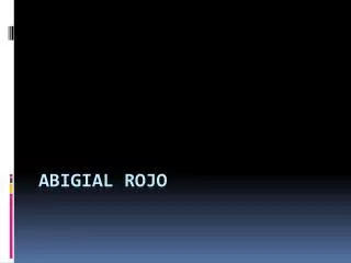 abigial rojo
