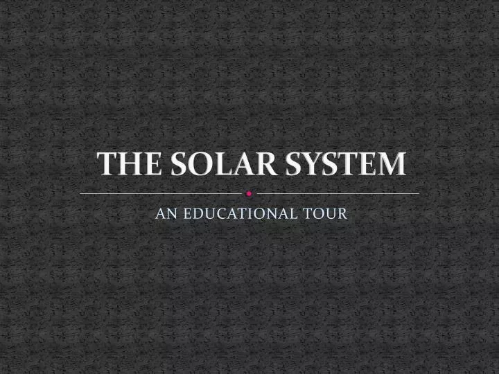 the solar system