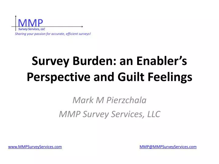 survey burden an enabler s perspective and guilt feelings