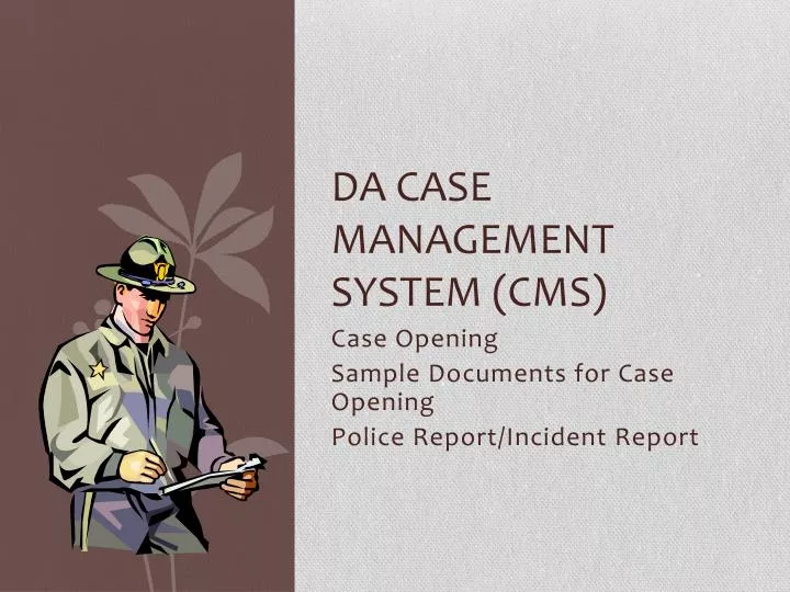 da case management system cms