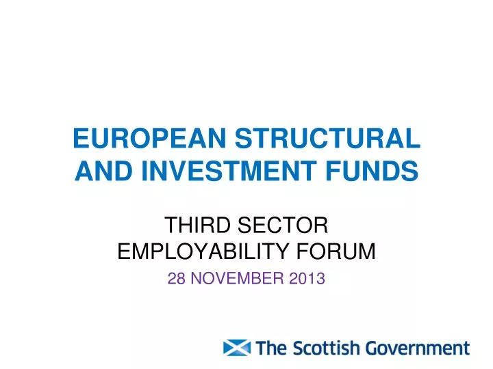 european structural and investment funds
