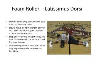 Foam Roller – Latissimus Dorsi
