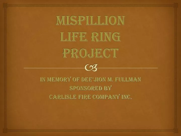 mispillion life ring project