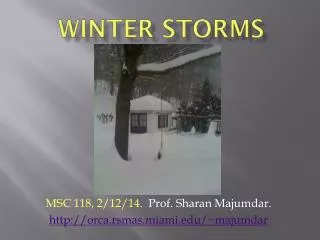 WINTER STORMS