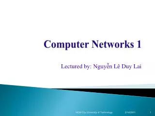 Computer Networks 1