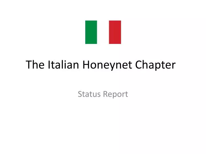 the italian honeynet chapter