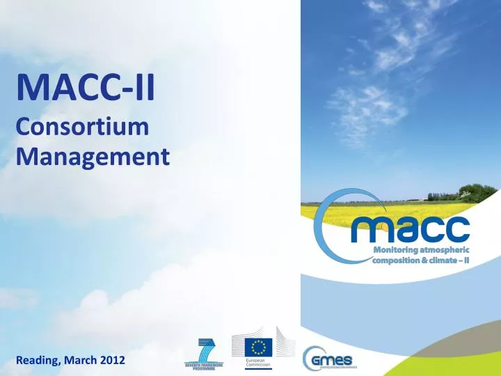 macc ii consortium management
