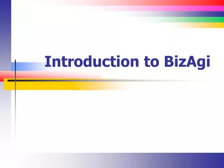 introduction to bizagi