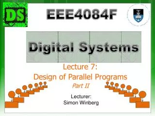 Lecture 7: Design of Parallel Programs Part II
