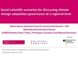 Stefanie Baasch ( Helmholtz Centre for Environmental Research - UFZ)