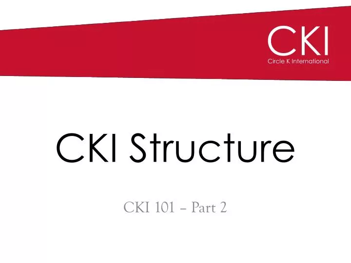 cki structure