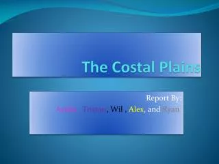 The Costal Plains