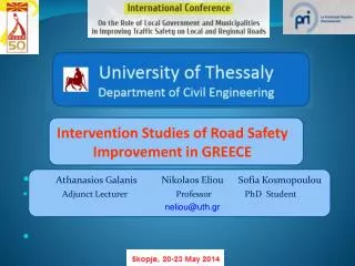 Intervention Studies of Road Safety Improvement in GREECE