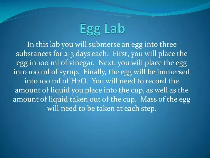 egg lab