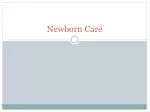 Newborn Care - slide 1