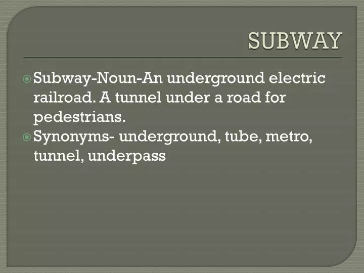 subway