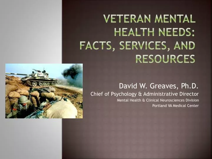 veteran mental health needs facts services and resources
