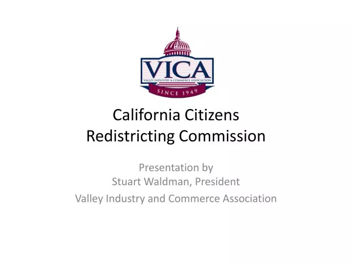 california citizens redistricting commission