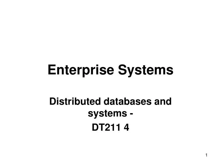 enterprise systems