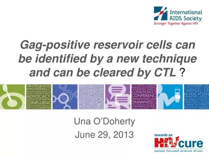gag positive reservoir cells can be identified by a new technique and can be cleared by ctl