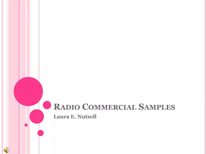 radio commercial samples
