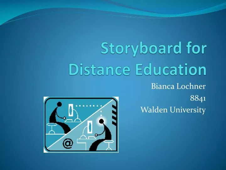 storyboard for distance education