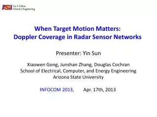 When Target Motion Matters: Doppler Coverage in Radar Sensor Networks