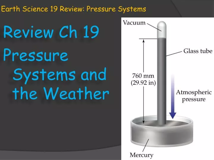 earth science 19 review pressure systems