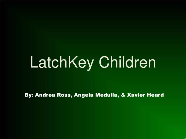 latchkey children